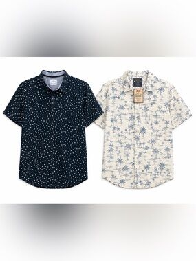 Men’s 3XL Button Down Shirt Bundle Craft + Flow & Route 66 NWT Father’s Day Dad